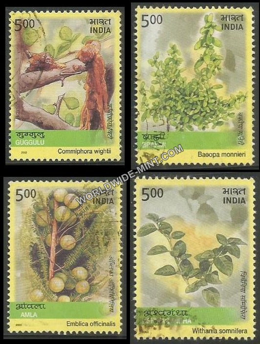 2003 Medicinal Plants-Set of 4 Used Stamp