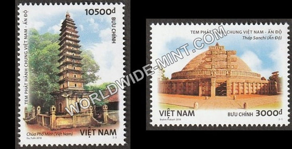 2018 Vietnam India Joint Issue Stamp set