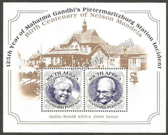 2018 South Africa India Joint Issue Nelson Mandela-Gandhi MS
