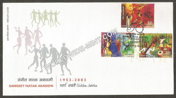 2003 Sangeet Natak Akademi-3V FDC