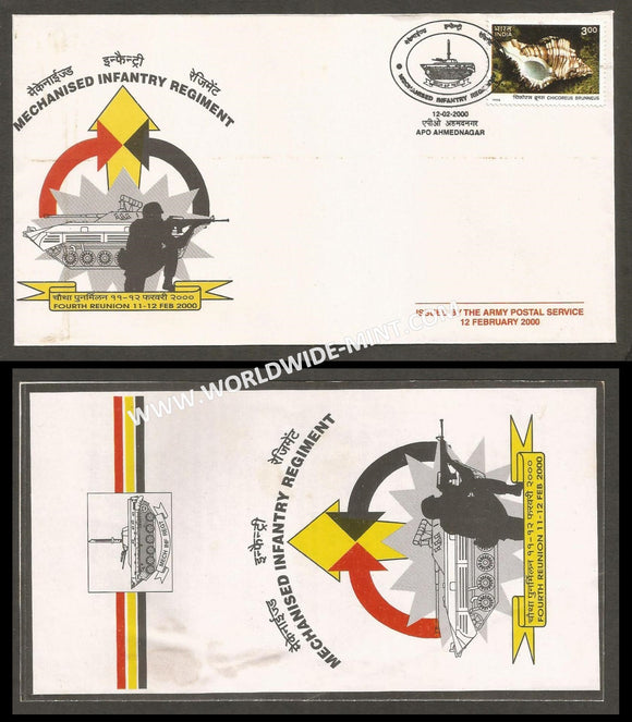 2000 India THE MECHANISED INFANTRY REGIMENT 4TH REUNION APS Cover (12.02.2000)