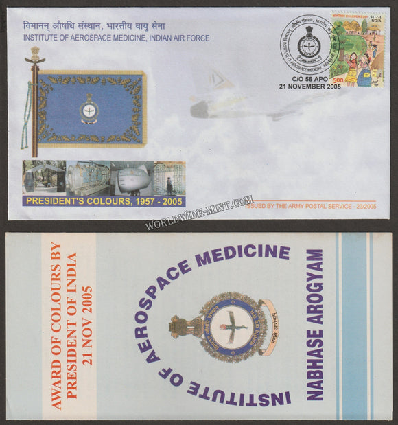 2005 India INSTITUE OF AEROSPACE MEDICINE – IAF COLOURS PRESENTATION APS Cover (21.11.2005)