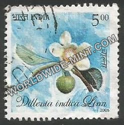 2005 North East's Flora Fauna-Dillenia Indica Linn Used Stamp