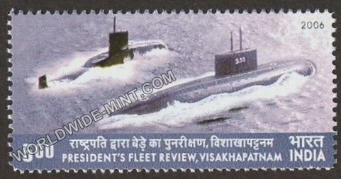 2006 President’s Fleet Review Visakhapatnam-Submarines- 26*53mm MNH