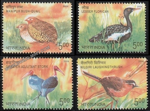 2006 Endangered Birds-Set of 4 MNH