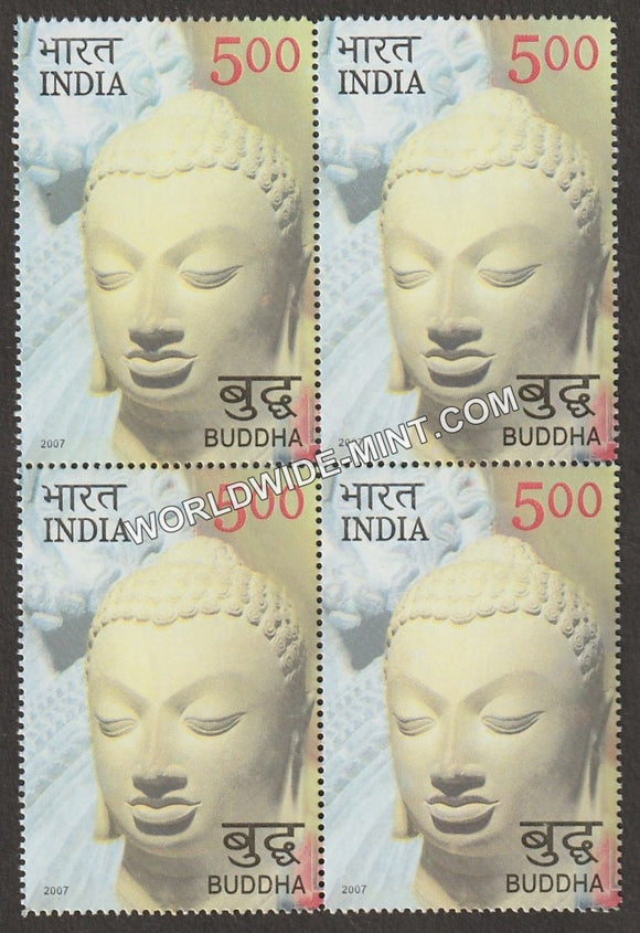 2007 Buddha-Meditating Buddha Block of 4 MNH