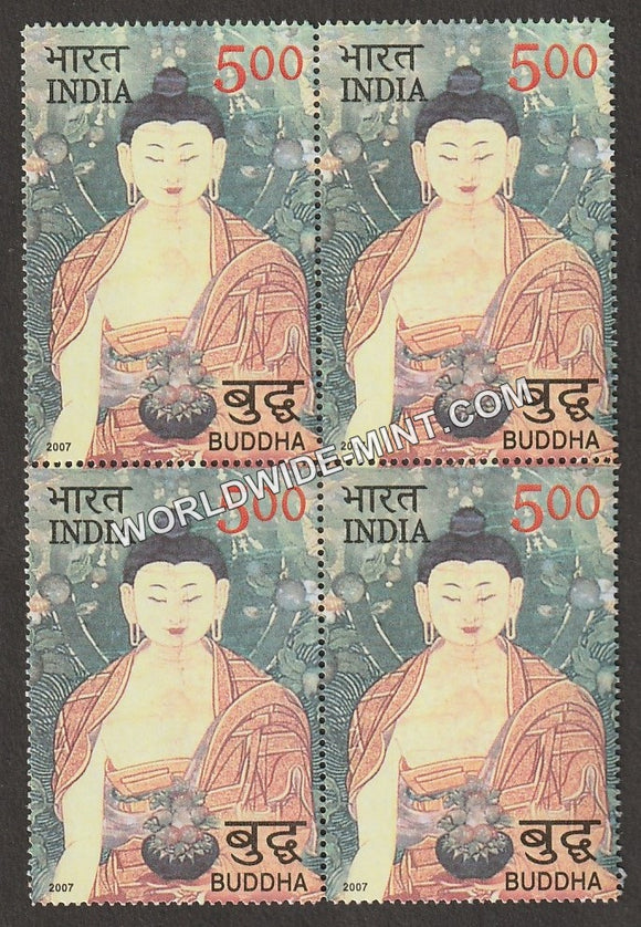 2007 Buddha-Asectic Buddha Block of 4 MNH