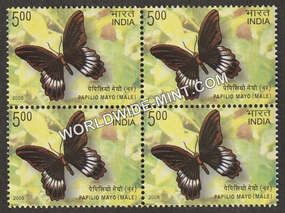 2008 Endemic Butterflies- Papilio Mayo (Male) Block of 4 MNH