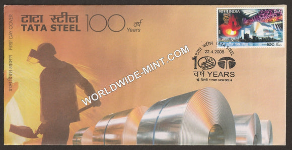 2008 Tata Steel 100 Years FDC