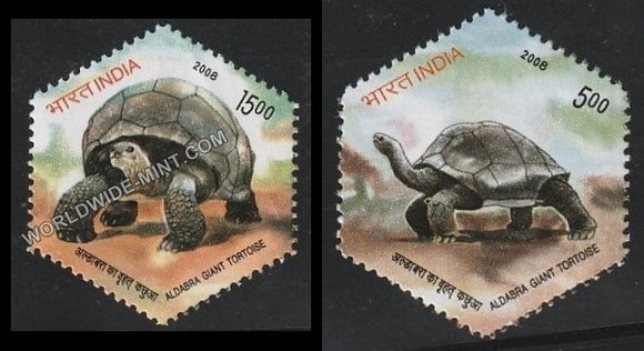2008 Aldabra Giant Tortoise-set of 2 MNH