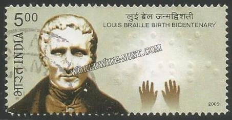 2009 Louis Braille Birth Bicentenary Used Stamp