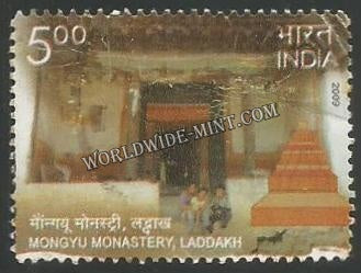 2009 Heritage Monuments Preservation by INTACH - Mongyu Monastery Laddakh Used Stamp