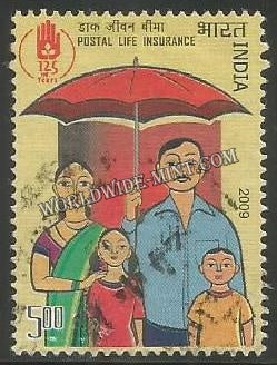 2009 Postal Life Insurance 125th Anniversary Used Stamp
