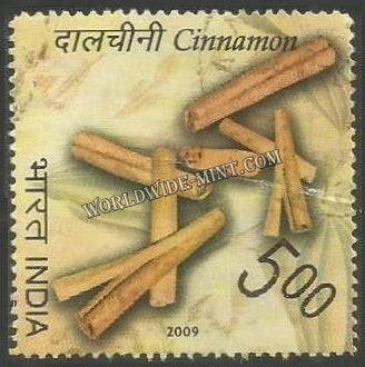 2009 Spices of India - Cinnamon Used Stamp