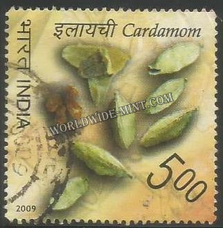 2009 Spices of India - Cadamom Used Stamp