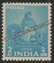 INDIA Lady at a Charkha 2nd Series(2a) Definitive MNH
