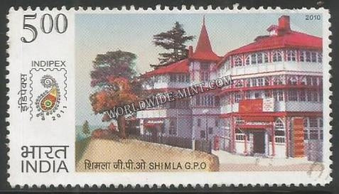 2010 Postal Heritage Buildings - Shimla GPO Used Stamp