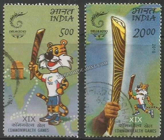 2010 Delhi 2010 Commonwealth Games - Set of 2 Used Stamp