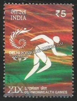 2010 XIX Commonwealth Games - Athletics Used Stamp