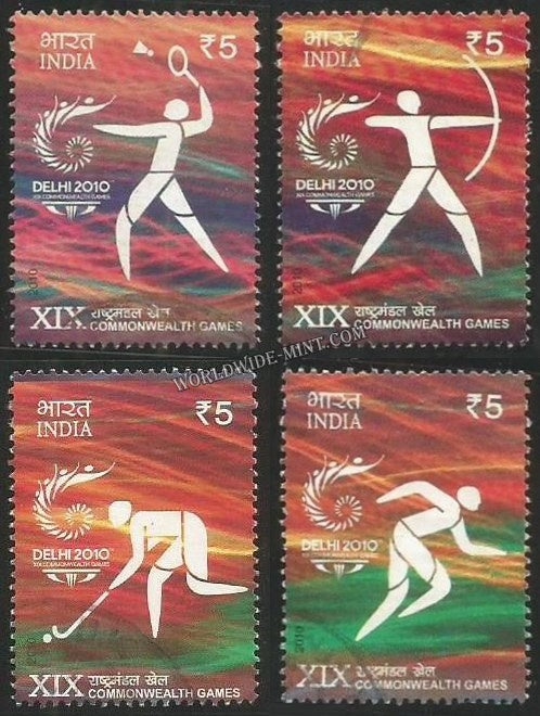 2010 XIX Commonwealth Games - Set of 4 Used Stamp