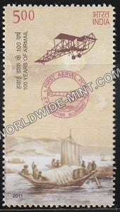 2011 100 Years of Airmail-Flight over Yamuna MNH