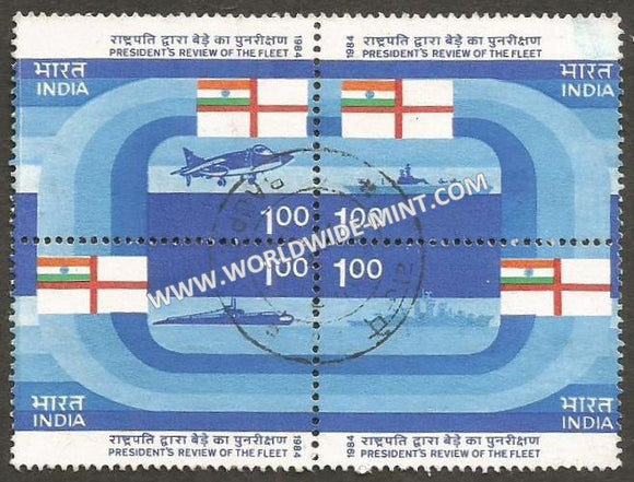 1984 INDIA President Review of Fleet setenant used