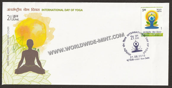 2015 INDIA International Day of Yoga FDC