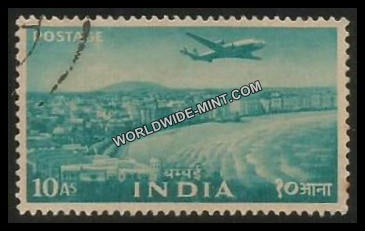 INDIA Marine Drive, Bombay (West) 2nd Series(10a) Definitive Used Stamp