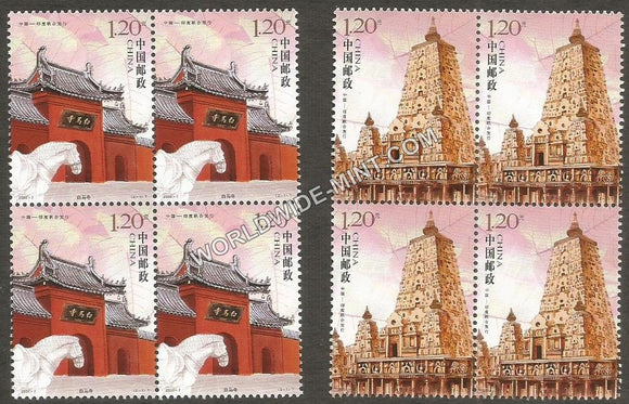 2008 China-India Joint issue Block of 4