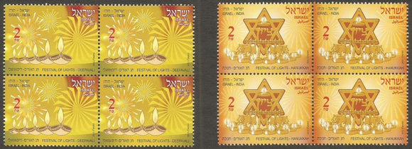 2012 Israel India Joint issue block of 4