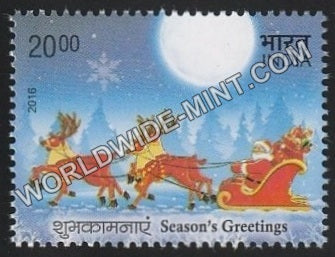 2016 Seasons Greetings-Santa Claus MNH