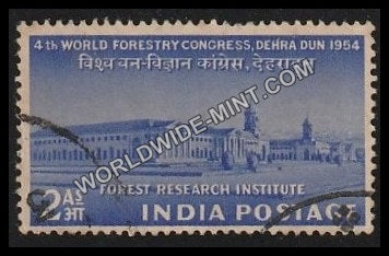 1954 4th World Forestry Congress Dehradun Used Stamp
