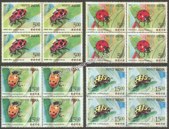 2017 Ladybird Beetle-Set of 4 Block of 4 MNH