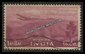 INDIA Kanchenjunga (East) 2nd Series(1r 8a) Definitive Used Stamp