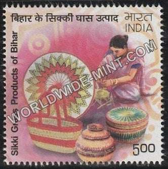 2018 Handicrafts of India-Sikki Grass Products of Bihar MNH