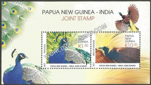 2017 Papua New Guinea-INDIA Joint Issue MS