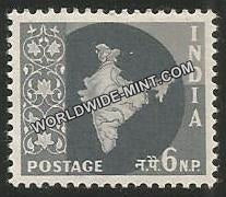 INDIA Map of India Star Watermark 3rd Series(6np) Definitive MNH