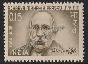1966 Acharya Mahavir Prasad Dvivedi MNH
