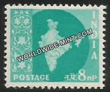 INDIA Map of India Star Watermark 3rd Series(8np) Definitive MNH