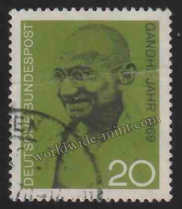 1969 Germany Gandhi 1v Stamp Used #Gan457