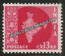 INDIA Map of India Star Watermark 3rd Series(13np) Definitive MNH