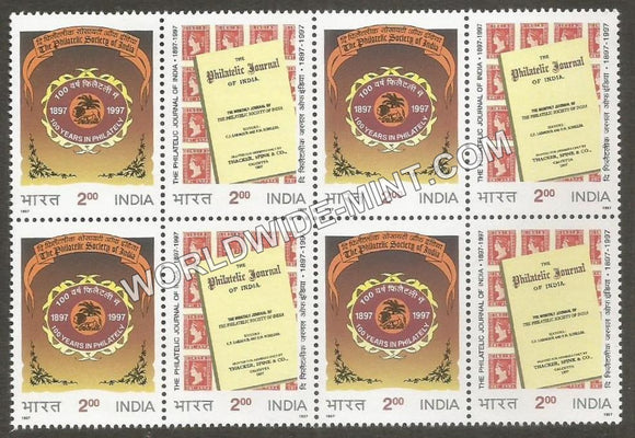 1997 INDIA philatelic Journal of india Setenant Block MNH