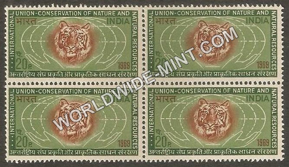 1969 Int. Union for Cons. of Nature and Natural Resources Block of 4 MNH