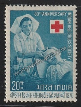 1970 Indian Red Cross Society-50th Anniversary MNH