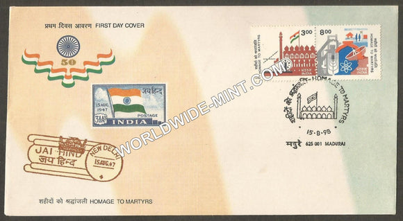 1998 Homage to Martyrs setenant FDC