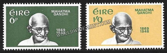 1969 Ireland Gandhi set of 2 Stamp #Gan605