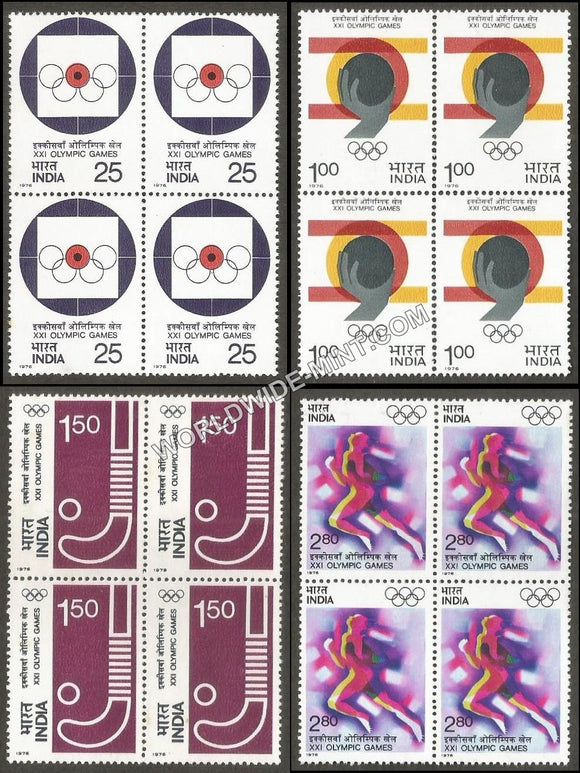 1976 XXI Olympics Games-Set of 4 Block of 4 MNH