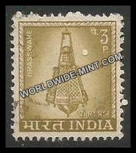 INDIA Brassware 4th Series(3p) Definitive Used Stamp