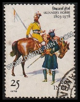 1978 Skinner's Horse (Cavalry Regiment) Used Stamp