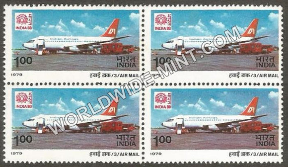 1979 Air Mail-Boeing 737 Jet Aircraft Block of 4 MNH